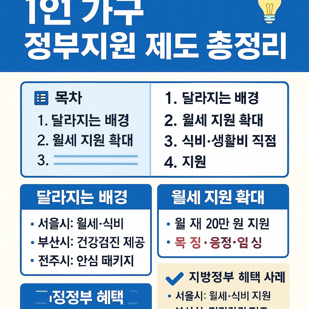 2025년 1인가구지원